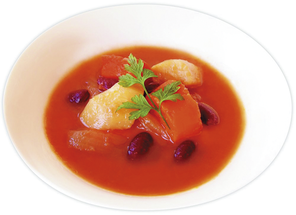 ボルシチ風たっぷり野菜のトマトスープ