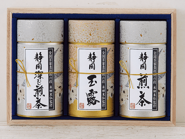 鑑定士監修 静岡銘茶詰合せ(木箱入)