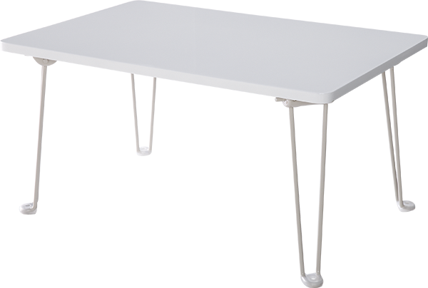 鏡面折りたたみテーブル(ホワイト)